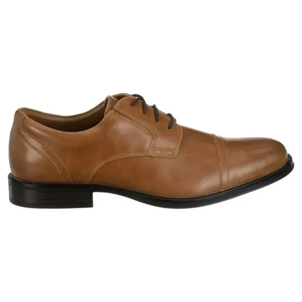 GEORGE Men's Branford Brown Casual Dress Oxford Shoes W/Comfort Insoles Size 13